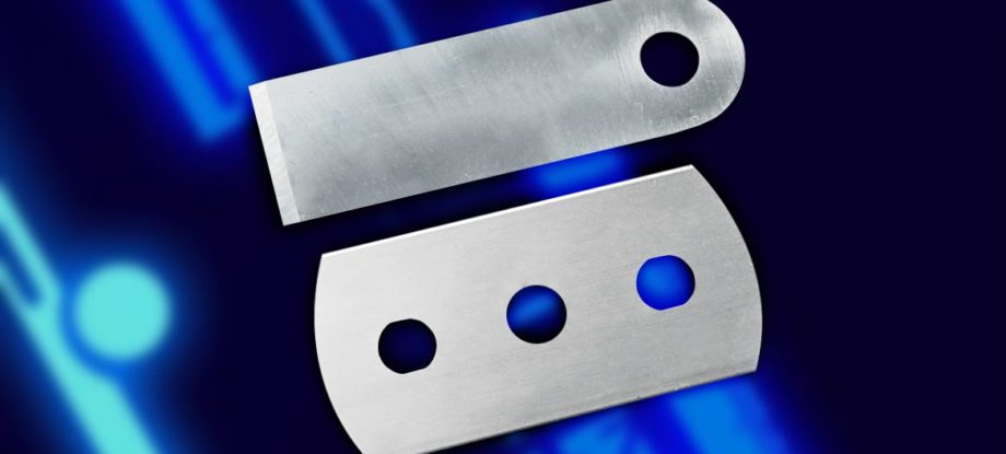 Small slitting blades used in Plastic application